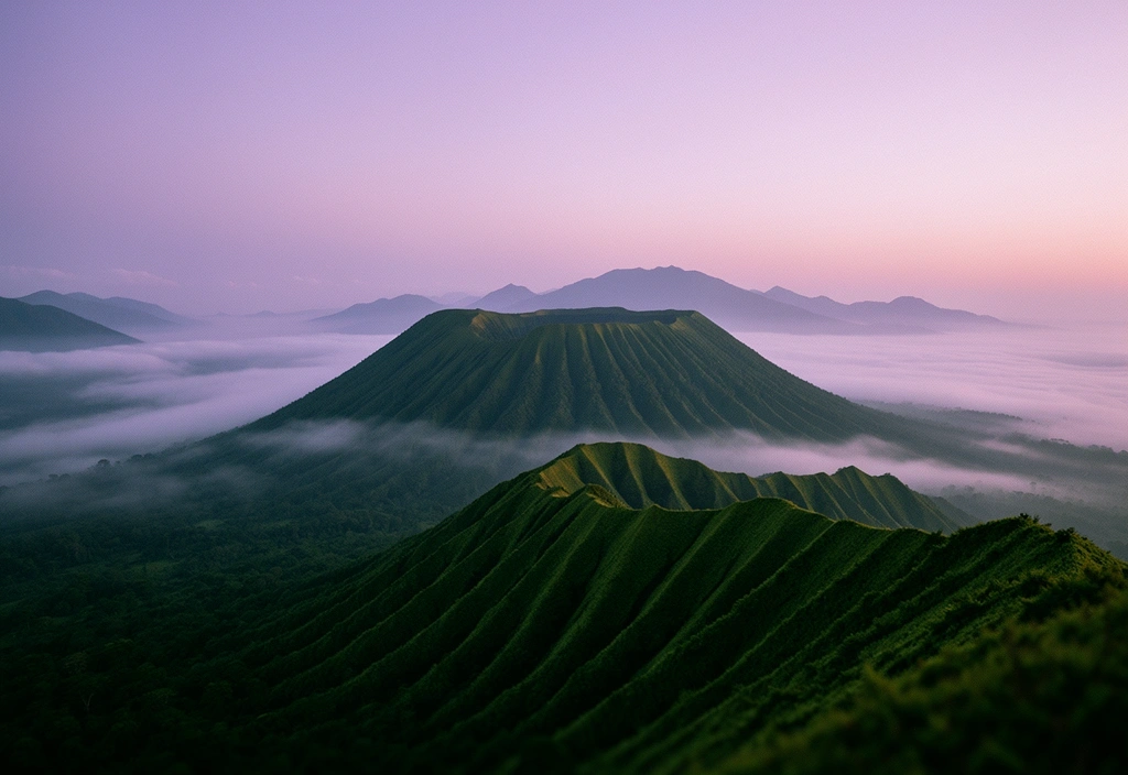 Sulawesi landscape at dawn