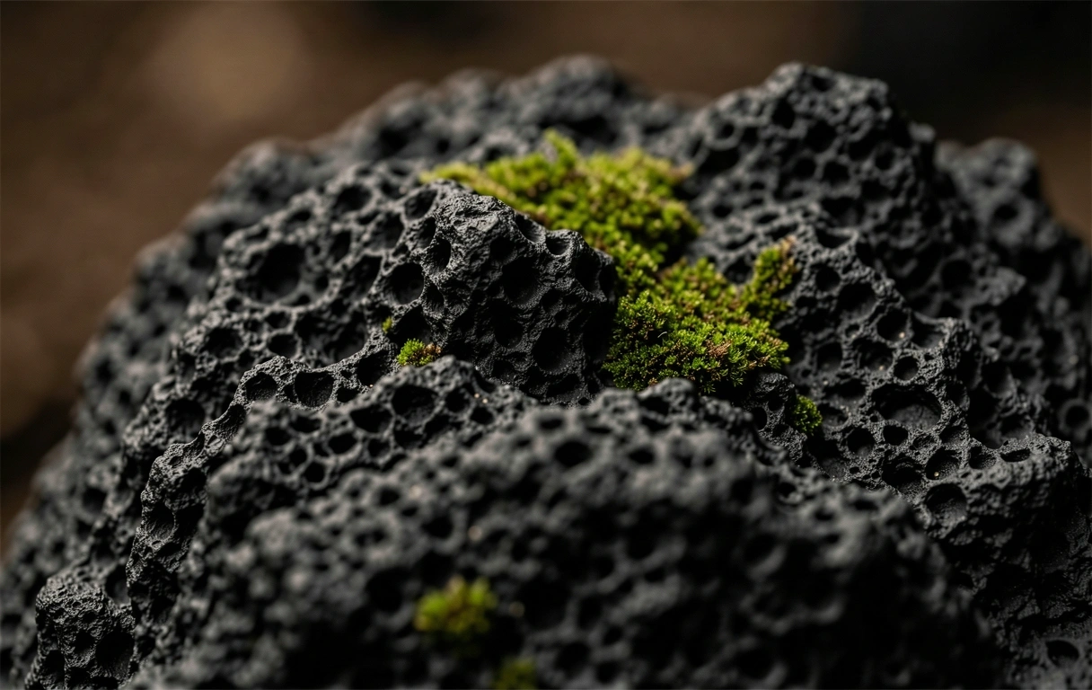 Volcanic soil texture